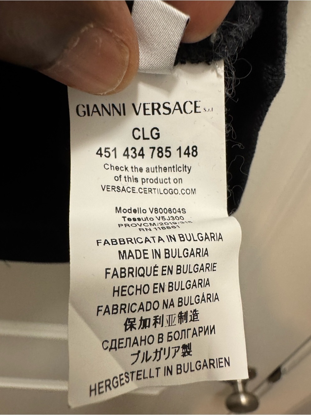 Versace Collection Black Short Sleeve Polo Shirt - Picture 7 of 10